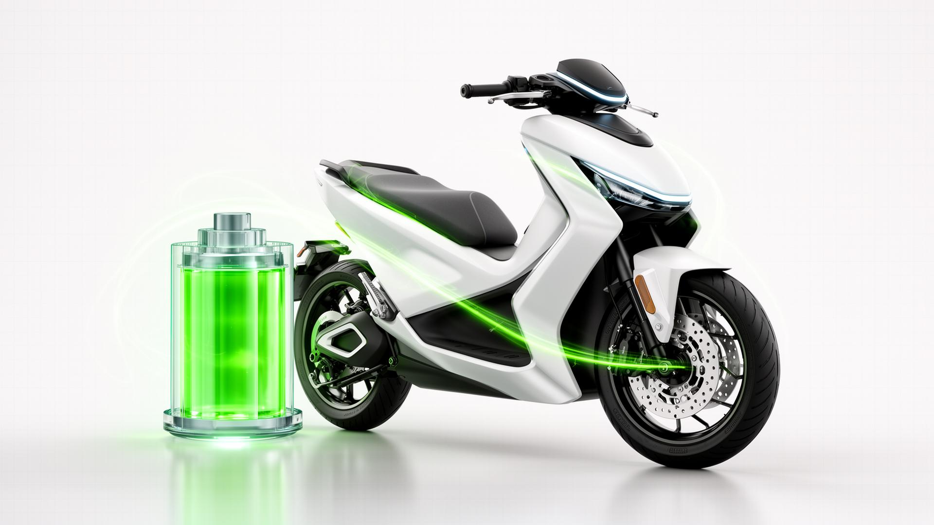 Modern electric scooter with lithium battery — EVGEN training